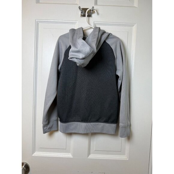 Jordan Yourth Two Toned Gray Full Zip Hoodie with Red Logo Size 6 M - Picture 2 of 6